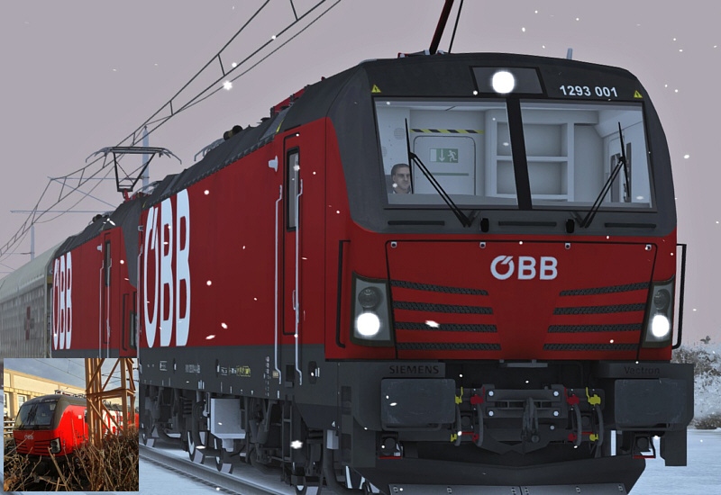 Foto: Visualisierung der 1293.001, Railworks-Austria!